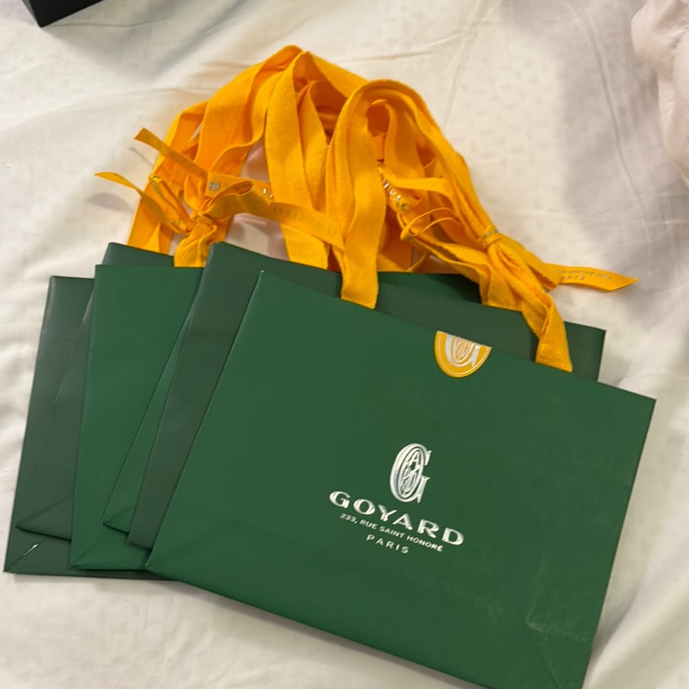 Goyard Green and Yellow Tote Bag